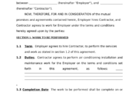 Self Employed Air Conditioning Services Contract Form – Fill Out And with regard to Air Conditioning Service Contract Template