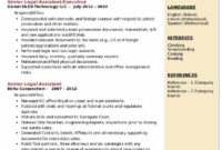 Senior Legal Assistant Resume Samples | Qwikresume with regard to Free Research Assistant Contract Template