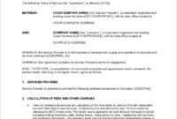 Service Contract Template | Template Business regarding Terms Of Service Contract Template