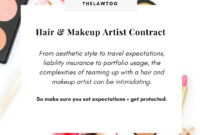 Services Contract For Hair And Make Up Artists | Makeup Artist, Hair regarding Hair Salon Commission Contract Template