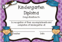 Sharing Ideas For Organization And Enrichment In … | Kindergarten in Preschool Graduation Certificate Template Free