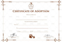 Simple Adoption Certificate Template With Regard To Blank Adoption intended for Fresh Dog Adoption Certificate Editable Templates