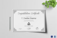Simple Congratulation Certificate Template Inside Congratulations throughout Congratulations Certificate Word Template
