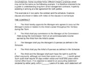 Simple Contract Agreement in Management Employment Contract Template