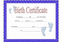 Simple Rabbit Birth Certificate Template Free 2019 Designs | Birth throughout Fresh Rabbit Birth Certificate Template Free 2019 Designs