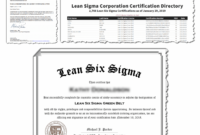 Six Sigma Green Belt Training &amp;amp; Certification inside Green Belt Certificate Template