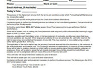 Snow Plowing Contract – 10+ Examples, Format, Pdf | Examples for Fantastic Snow Plow Contract Template