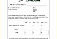 Snow Removal Contract Template Free Of 5 Best Of Snow Removal Invoice with regard to Snow Removal Contract Template