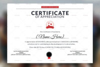 Soccer Appreciation Certificate Design Template In Psd, Word intended for Simple Soccer Mvp Certificate Template