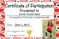 Soccer Award Certificate Templates Free – Professional Sample Template with Soccer Certificate Template Free