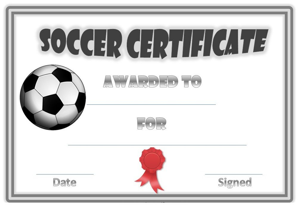 Soccer Award Certificates | Soccer Awards, Award Template, Award for Soccer Mvp Certificate Template