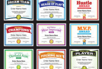 Softball Team Award Certificates | Softball Practice Plan inside Awesome Softball Certificate Templates Free