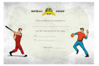 Softball_Individual1_Certificate | Softball Awards, Certificate intended for Fresh Softball Award Certificate Template
