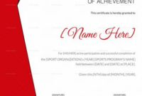 Sports Award Certificate Template Word (2 (Dengan Gambar) | Latar Belakang with Fantastic Physical Education Certificate Template Editable