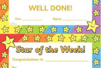 Star Of The Week Certificate Template – Awesome Template Collections with regard to Fantastic Star Certificate Templates Free