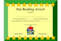 Star Reader Certificate Template - 5+ Best Ideas intended for Awesome Student Council Certificate Template 8 Ideas Free