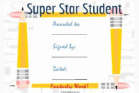 Star Student Award Printable Best Of Student Awards Star Students And with Amazing Star Reader Certificate Templates