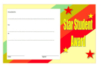 Star Student Certificate Template Top 10 Super Class Ideas Pertaining inside Student Council Certificate Template Free