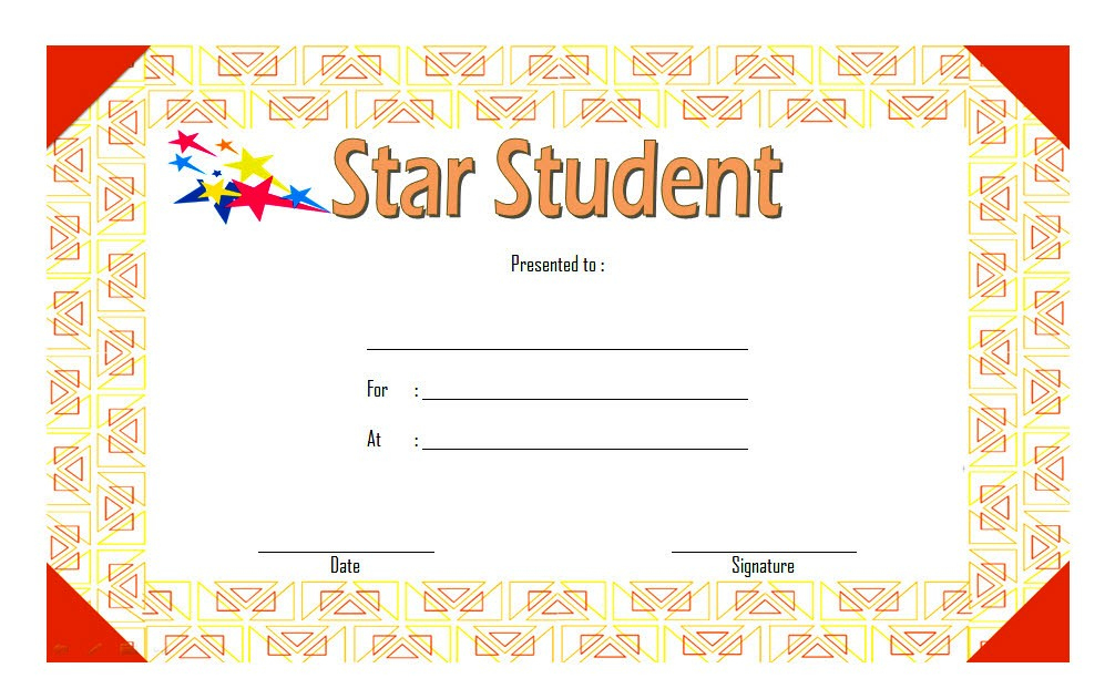 Star Student Certificate Templates - 10+ Best Ideas Free intended for Amazing Certificate Of Job Promotion Template 7 Ideas