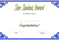 Star Student Certificate Templates 10 Best Ideas Free Intended For intended for Star Student Certificate Template