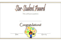 Star Student Certificate Templates - 10+ Best Ideas Free with School Promotion Certificate Template 7 New Designs Free