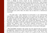Statement Of Purpose For Australian Student Visa Sample | Writing with Study Abroad Personal Statement Template