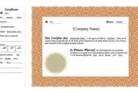 Stock Certificate Templates (Word, Pdf) – [40 Free Templates] – Free regarding Fascinating Share Certificate Template Pdf
