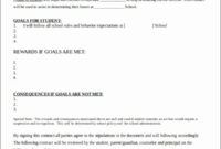 Student Academic Contract Template | Shooters Journal for Fascinating Student Academic Contract Template