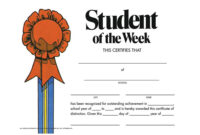 Student Of The Week Certificate - Flipside Products - Hva229Cl within Amazing Student Of The Week Certificate