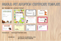 Stuffed Animal Adoption Certificate Template Free (2020) inside Simple Dog Adoption Certificate Free Printable 7 Ideas