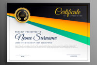 Stylish Certificate Of Appreciation Template - Download Free Vector Art intended for Template For Certificate Of Award