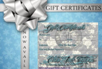 Super Cool, Totally Rad, Awesomely Designed Gift Certificates Now for Tattoo Gift Certificate Template Coolest Designs