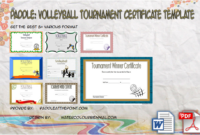 Superlative Certificate Templates Free (10 Respected Awards) with Volleyball Tournament Certificate 8 Epic Template Ideas