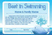 Swimming Certificate Template Sansurabionetassociats Pertaining To within Awesome Swimming Certificate Templates Free