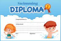 Fantastic Free Swimming Certificate Templates