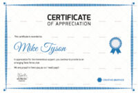 Table Tennis Appreciation Certificate Design Template In Psd, Word in Table Tennis Certificate Templates Editable