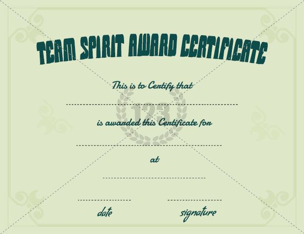 Team Spirit Award Certificate Template Free Download | Awards with regard to Fresh Free Teamwork Certificate Templates