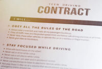 Teen Driving Contract. Legal Contract Signing - Between Parents And regarding Teenage Driver Contract With Parents