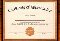 Template For Certificate Of Appreciation In Microsoft Word with Fantastic Certificate Of Appreciation Template Word