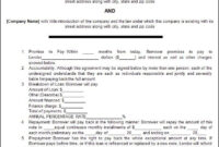 Template Loan Agreement – Free Printable Documents | Contract Template for Short Term Loan Contract Template