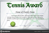 Tennis Certificate Template | Certificate Template For Tennis Award with Tennis Certificate Template