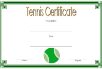 Tennis Gift Certificate Template 7 - Best Templates Ideas For You pertaining to Amazing Editable Fitness Gift Certificate Templates