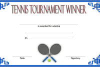 Tennis Tournament Certificate Templates [8+ Sporty Designs Free] within Table Tennis Certificate Template Free