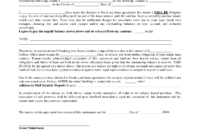 Termination Of Lease Agreement Form – Free Printable Documents intended for Fascinating Rental Contract Cancellation Letter Template