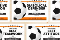The Amusing Free Printable Soccer Certificate Templates Editable Award in Soccer Certificate Template Free