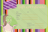 The Beautiful Beauty Spa Gift Certificate Template in Spa Day Gift Certificate Template