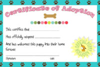 The Exciting Puppy Party Adoption Certificate Printable | Angie | Puppy pertaining to Fantastic Toy Adoption Certificate Template