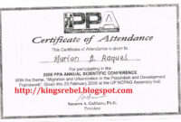 Tidbits And Bytes: Example Of Certificate Of Attendance – Philippine for Certificate Of Attendance Conference Template