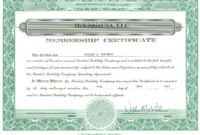 To Learn More About How I Started My Business Back In 2001, Follow The within New Llc Membership Certificate Template Word