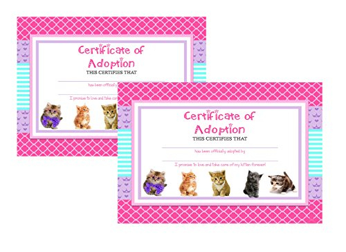 Top 9 Pet Adoption Certificate - Toys &amp; Games - Newcabler with regard to Cat Adoption Certificate Template 9 Designs